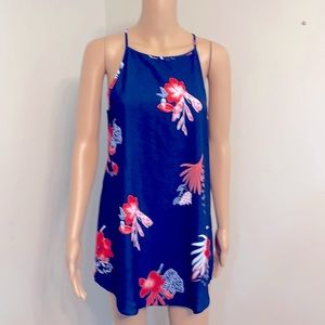 Floral  spaghetti tops blouse  or dress size S